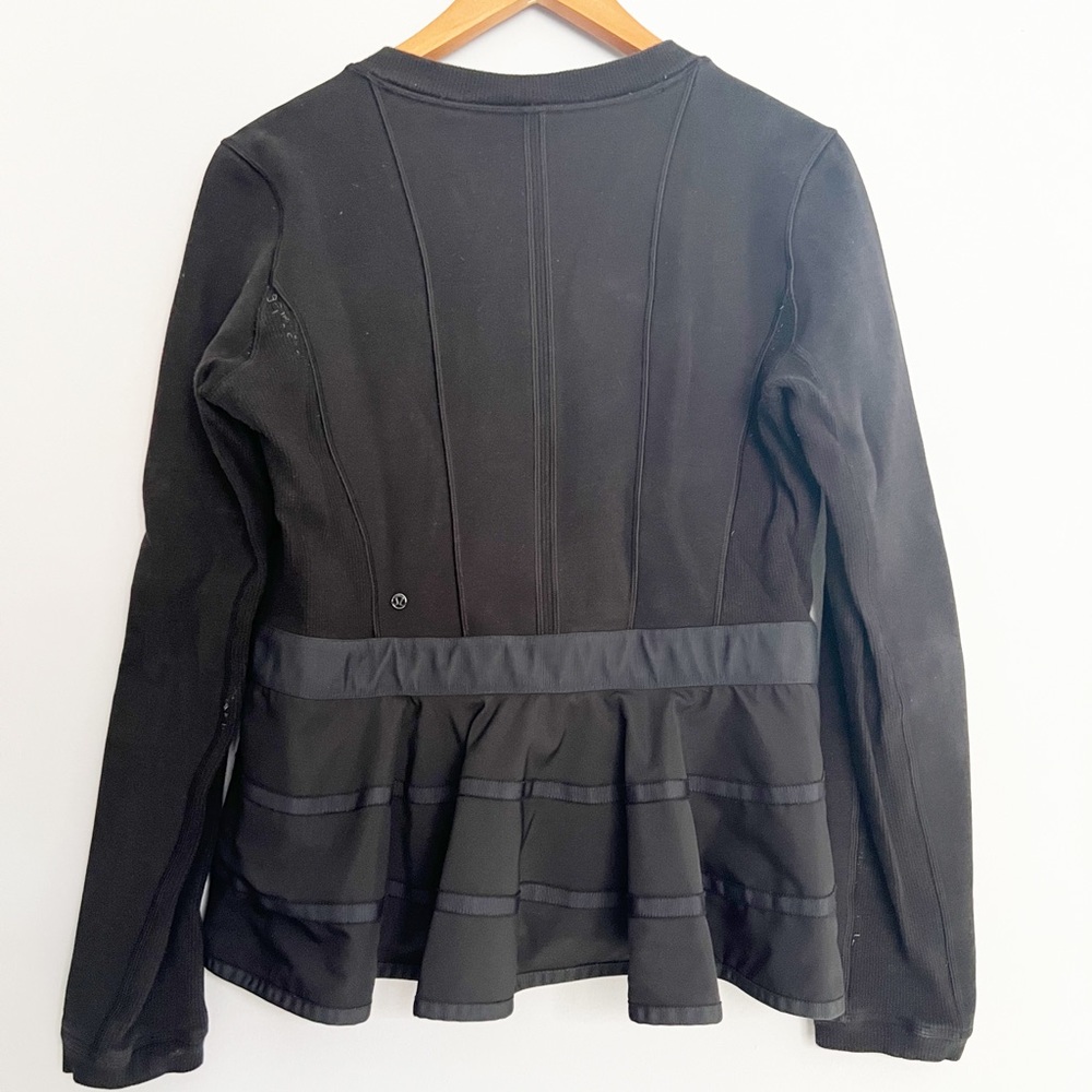 lululemon athletica Black Long Sleeve Peplum Jacket
